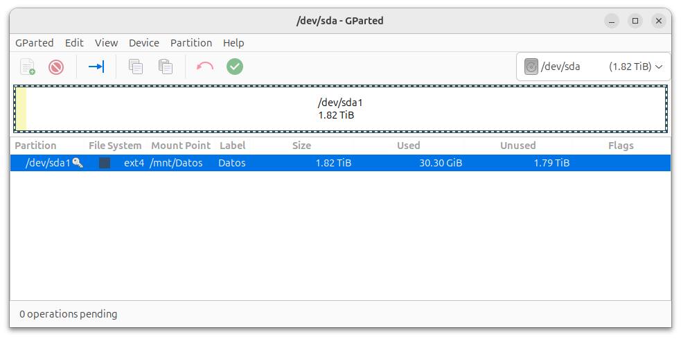 Gparted Linux