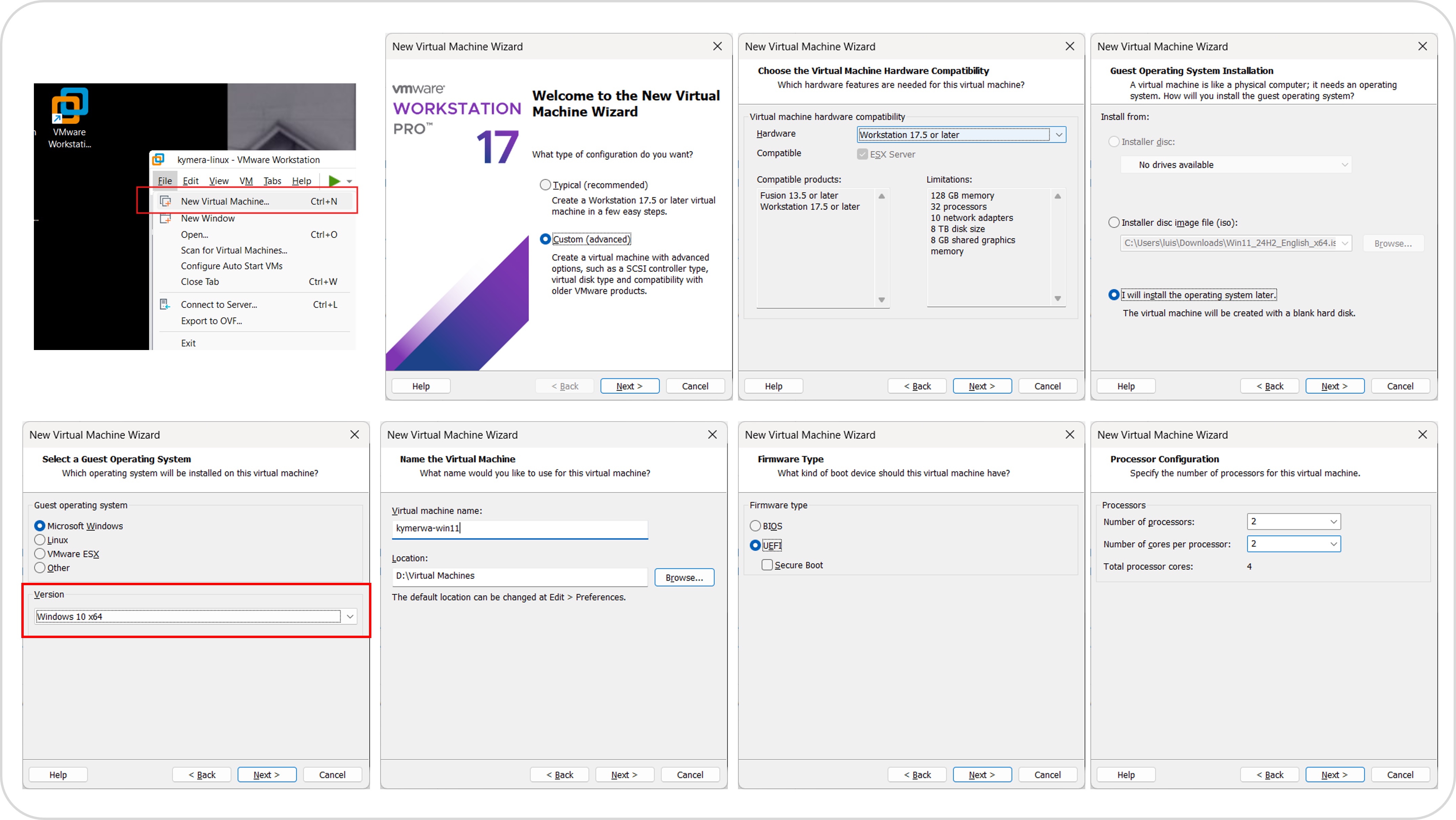 Creo una VM de forma manual